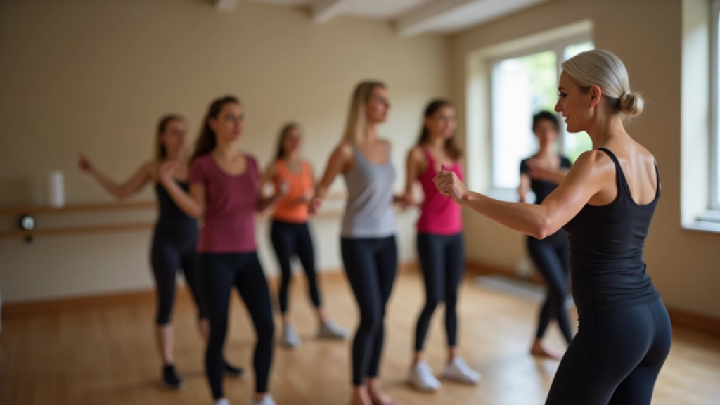 Dance instructor teaching bachata fundamentals to beginners